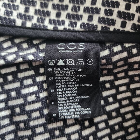 COS black & white trousers dress pants EU 38 - Picture 7 of 11